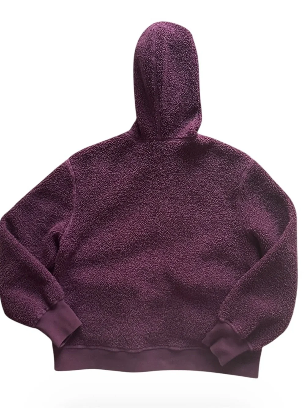 Zella Girl Kids Plush Hooded Zip Reversible Jacket - Plum - Picture 2 of 8